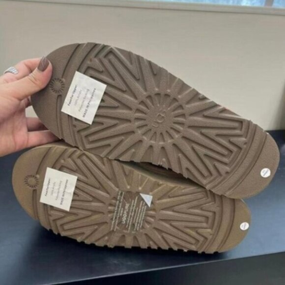 UGG Tan Platform Shoes with Red Trim - Picture 7 of 7